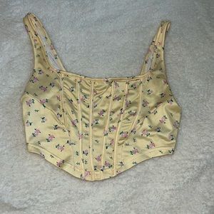 Shein floral crop top